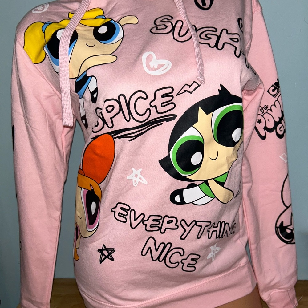 Power puff girls sugar Spice vintage sweatshirt hoodie shirt top long sleeve y2k - Picture 10 of 10